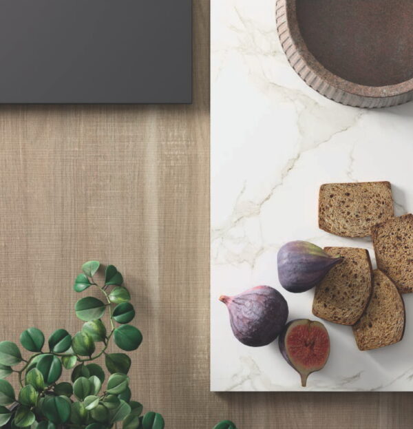 Erika 01 cucina lineare con living in laminato colore ombra - immagine 7