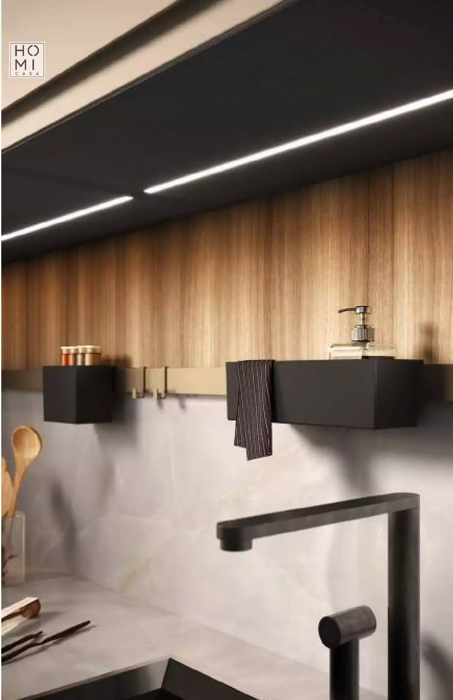 Cucina moderna con isola contraddistinta da ante Laccate Corda. Piano top in Gres Materica Onice Bianco - immagine 6