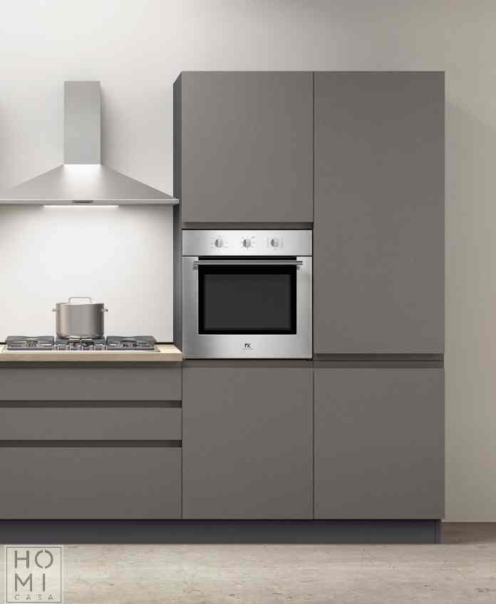 Cucina moderna per seconda casa o appartamento in affitto di metri 3.60 diversi colori e materiali - immagine 8